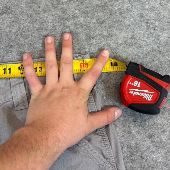 Carhartt Cargo Shorts Mens Size 34 Gray Relaxed Fit Ripstop Utility Workwear - Picture 2 of 5